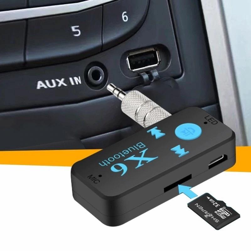 Car Wireless Bluetooth (X6) Aux Audio Receiver Hand Free