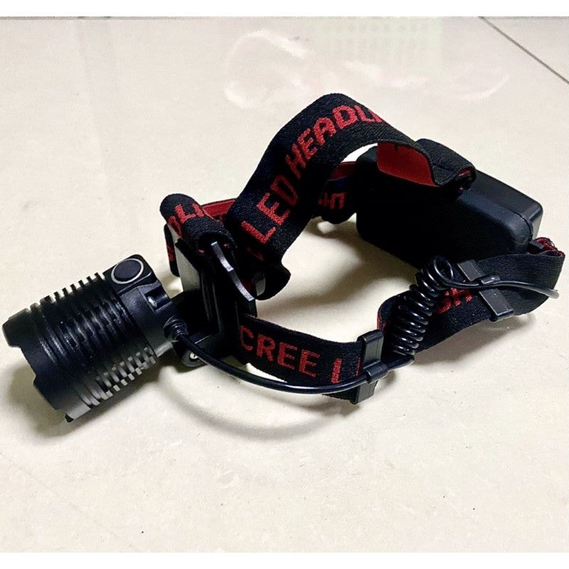High Power Rechargeable Head Lamp Zoomable