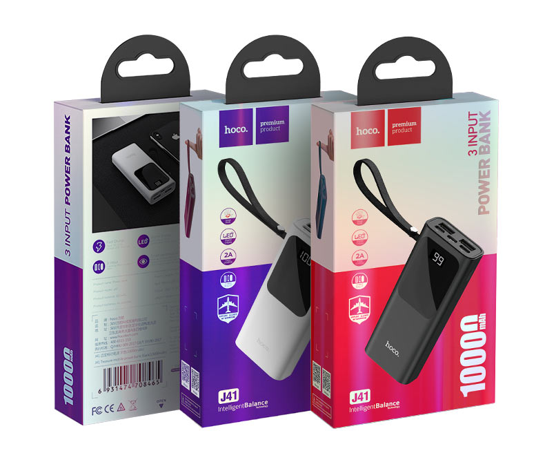 HOCO J41 Power Bank 3 Input 10.000mAh