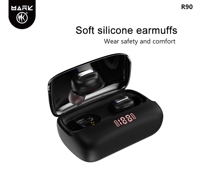 Soft Light Digital Display Function Wireless Earphone