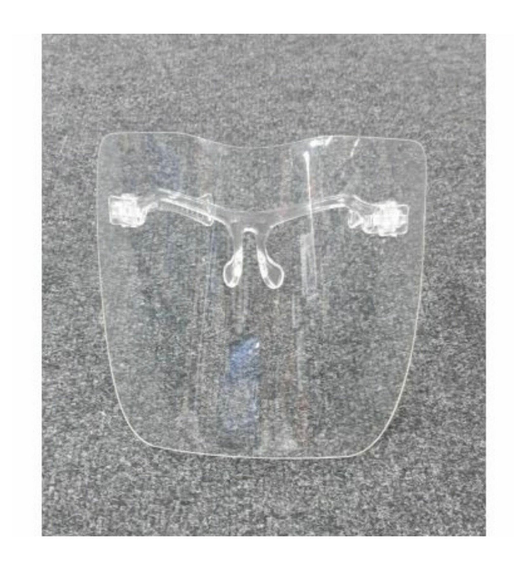 CLEAR FACESHIELD ( GLASSES TYPE )