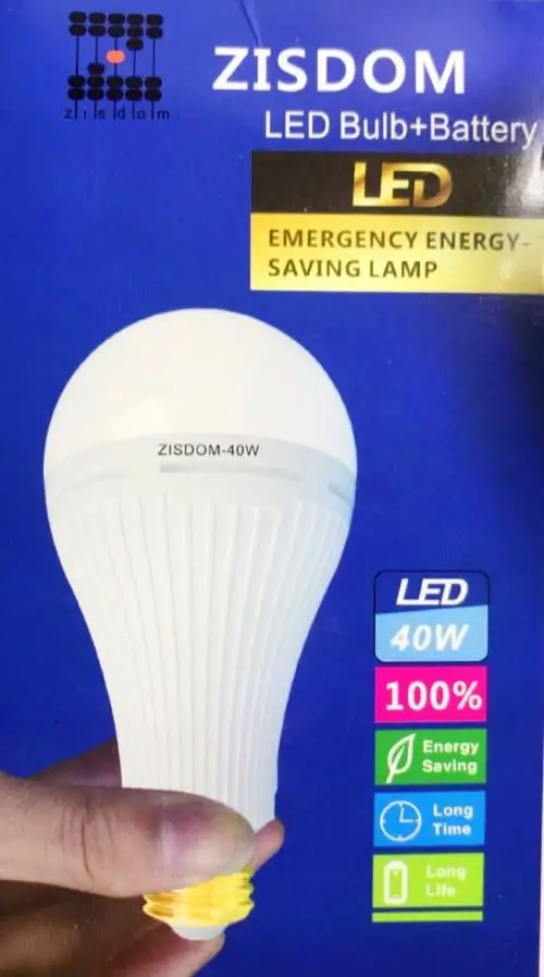 Emergency Rechargeable LED 40W Light Bulb