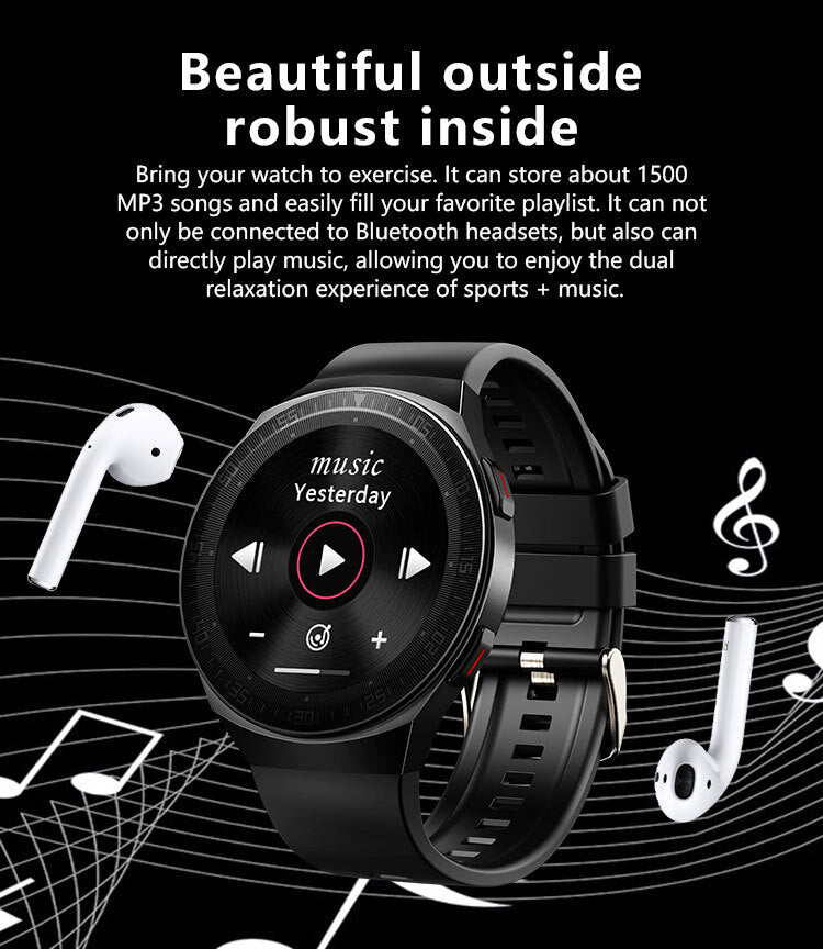 Senbono MT3 Music Smart Watch (Black)
