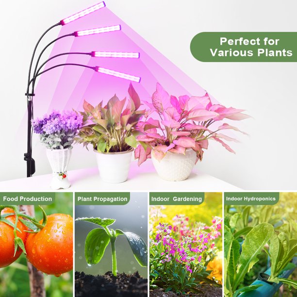 4-Heads Full Spectrum LED Grow Lights