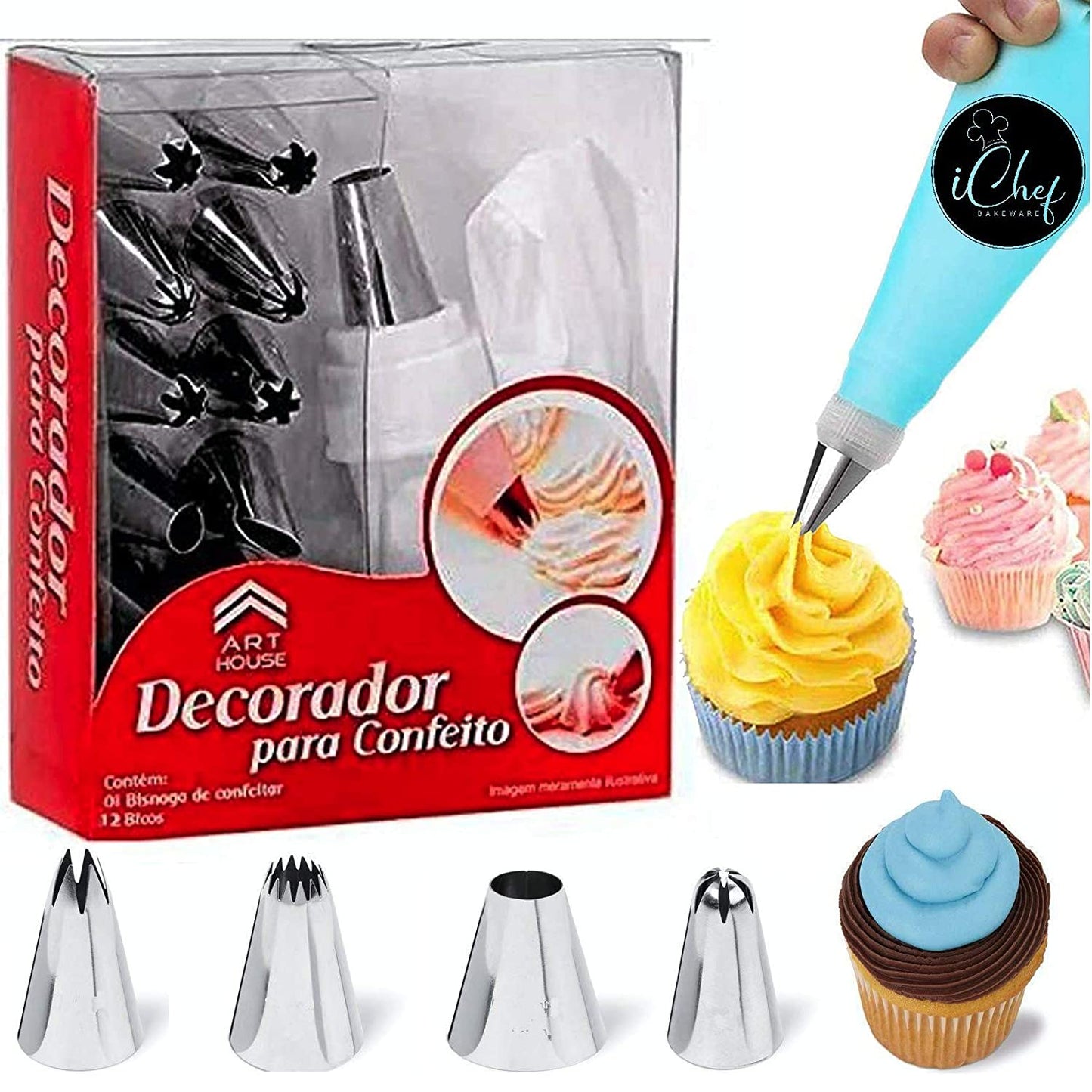 Decorator 12pc Steel Nozzle