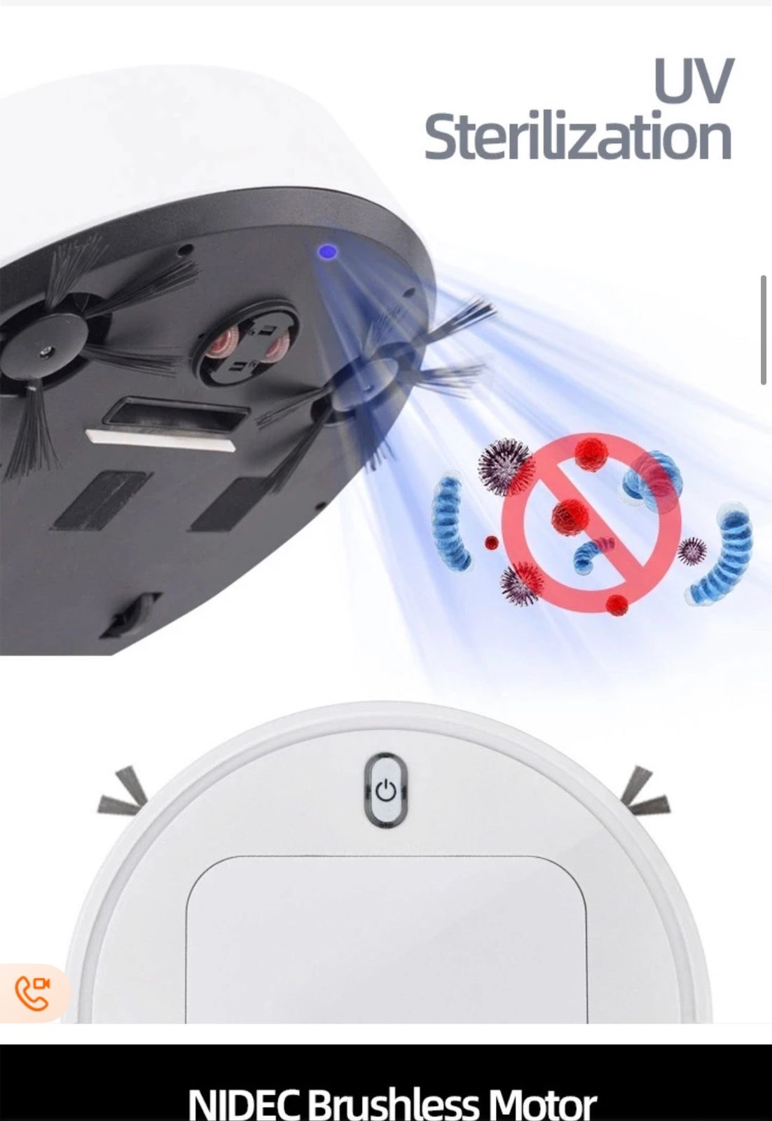 IS28A Smart Automatic Vacuum Cleaner Mist UV Disinfection Dust Sweeper