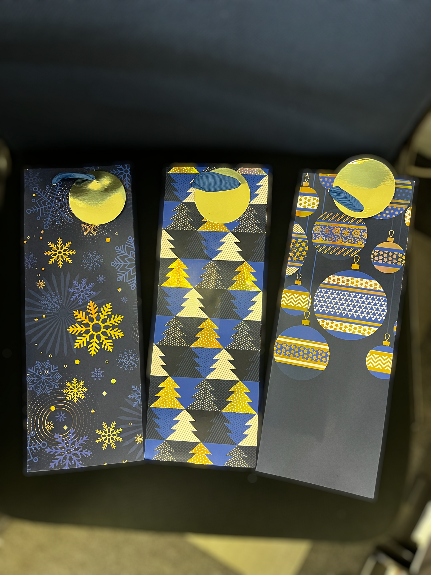 Wine Bottle Christmas Bag