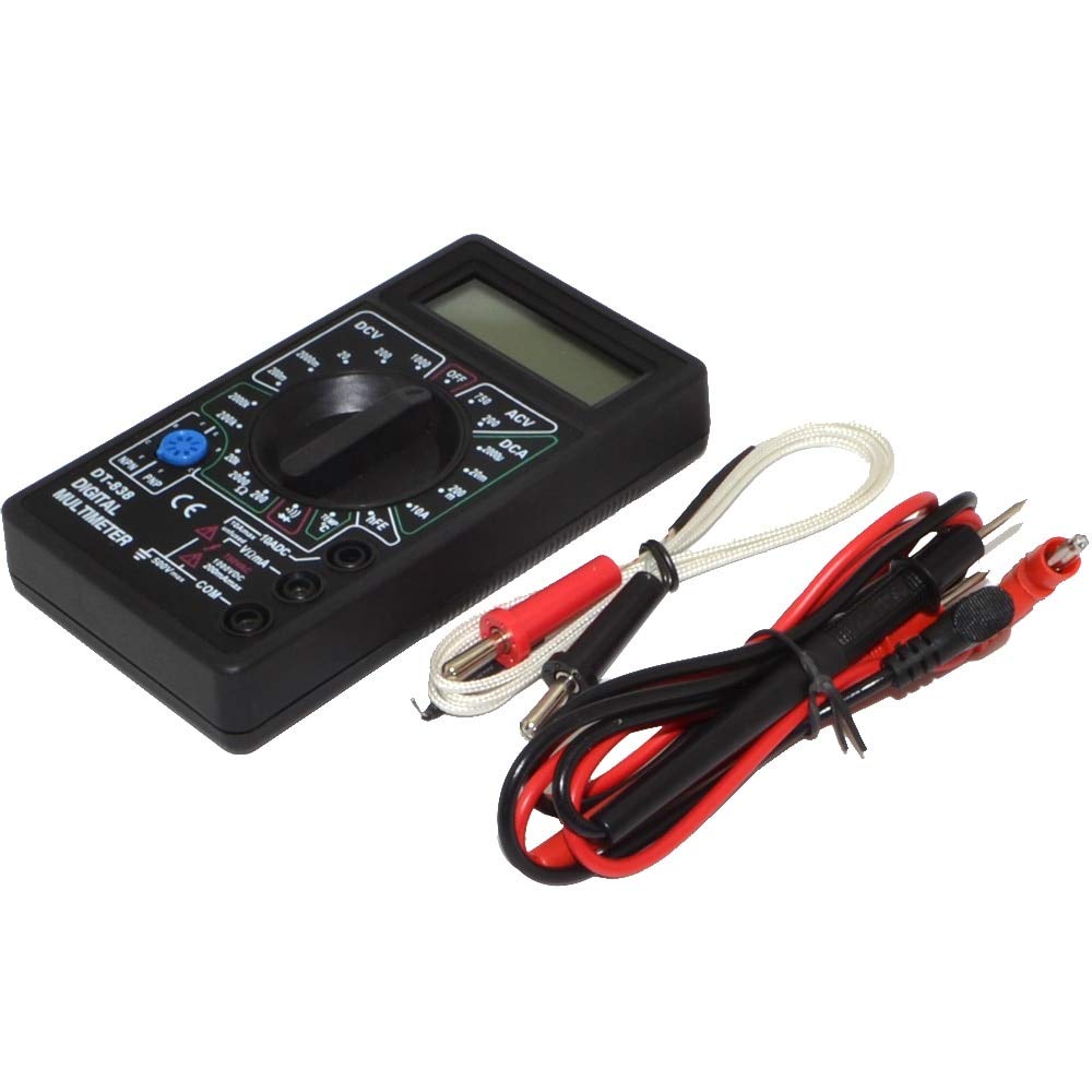 DT-838 Digital Multimeter Handheld AC DC Volt/Amper/Ohm/Temperature Meter Tester