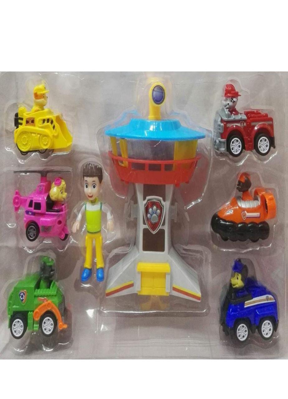 Paw Patrol Big Rescues Figures With Tower Base - 8 Piece