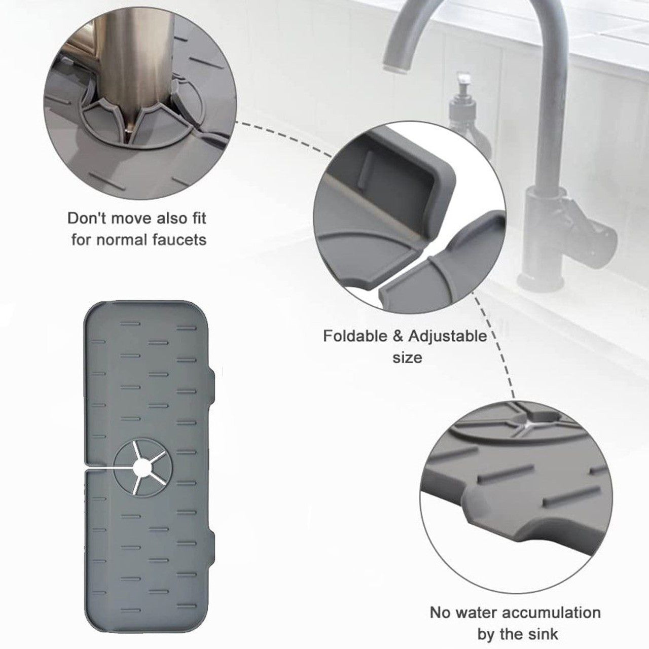 Silicone Sink Faucet Mat