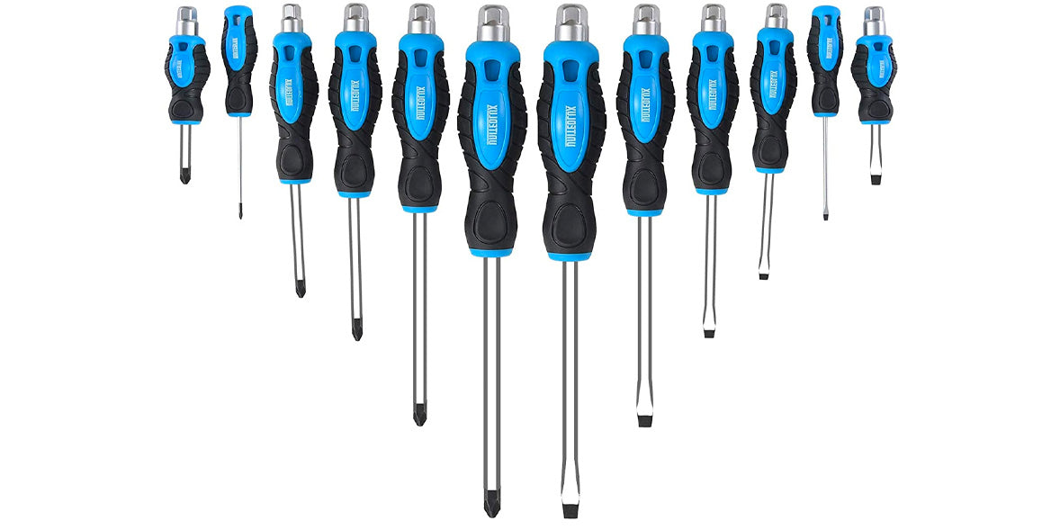 12 PCS Screwdriver With Striking Cap