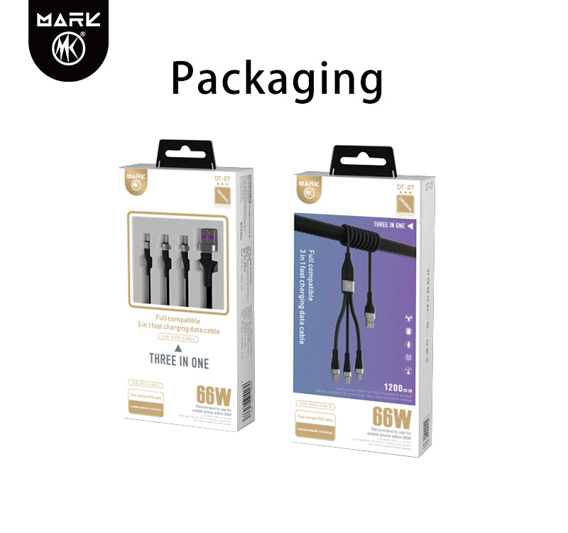 Full Compatible 3 in 1 Fast Charging Data Cable
