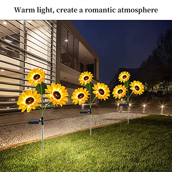 Solar LED Waterproof Sunflower Garden Lights