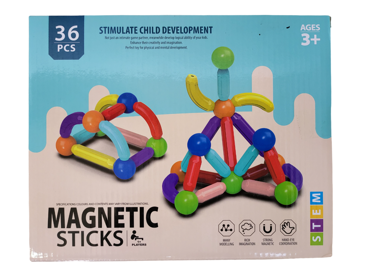 Magnetic Building Sticks 36pc