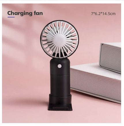 Mini Rechargeable Handheld Fan with Stand