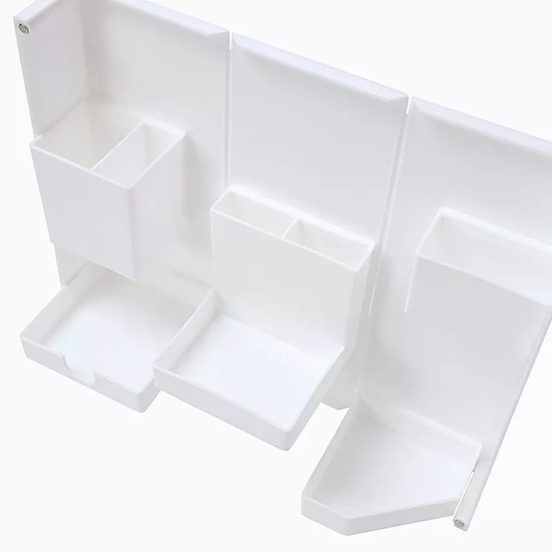 Multi Compartment Foldable Table Top Cosmetic Organizer