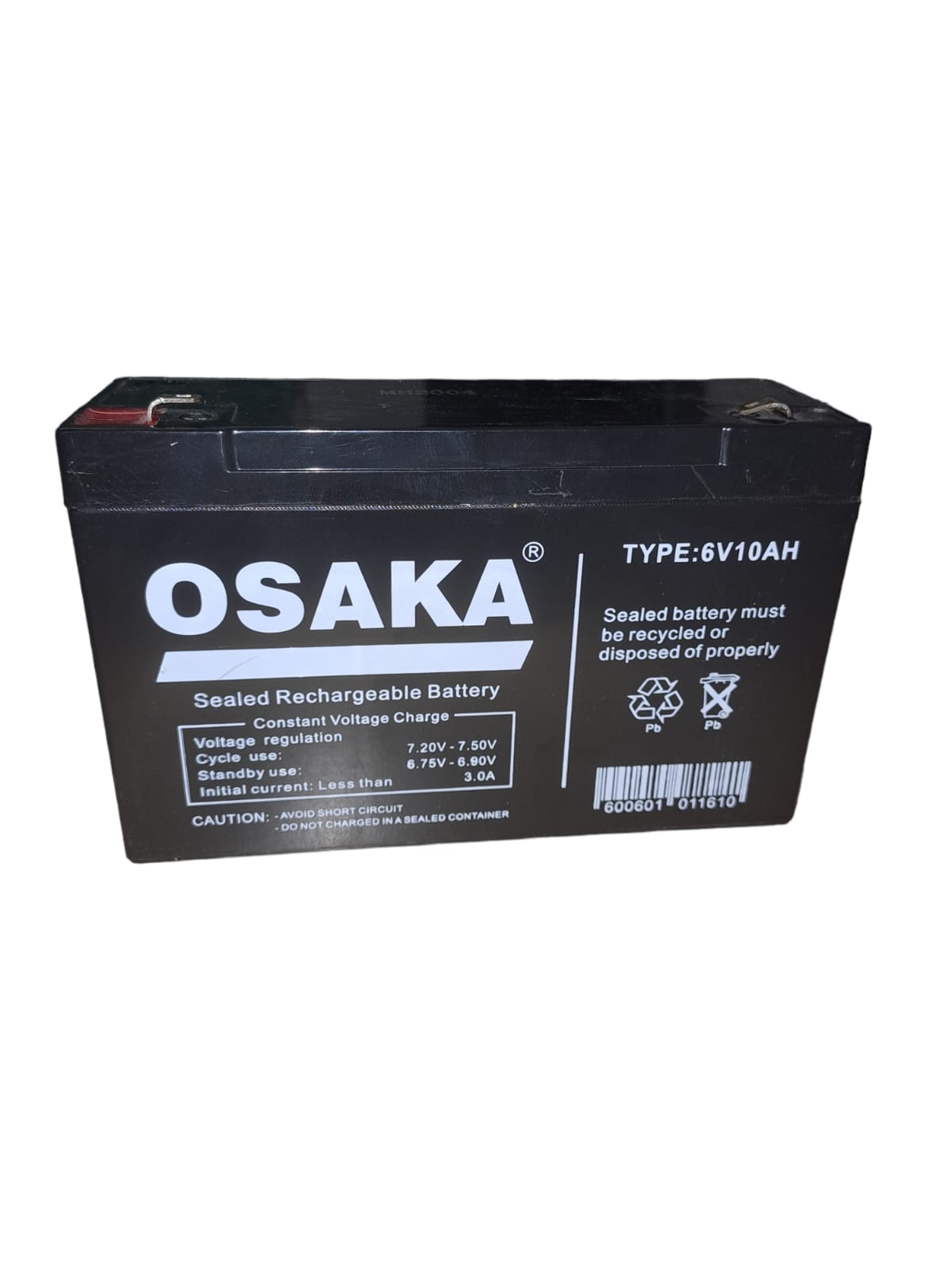 6V10AH Osaka Sealed Rechargeable Battery