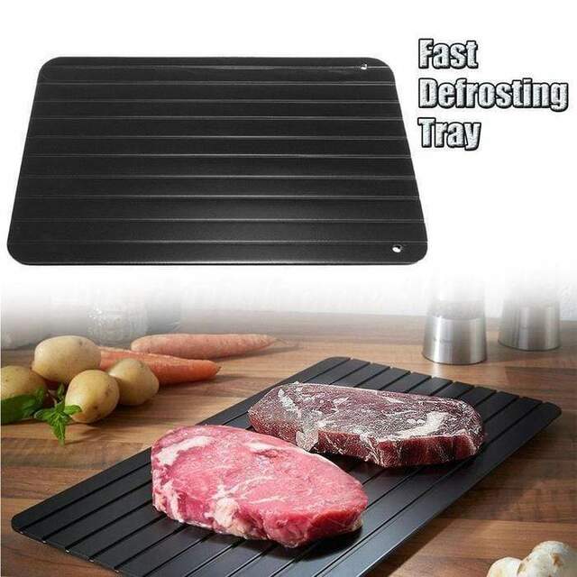 Defrosting Tray for Frozen Meat – Rapid Thaw Plate with Non-Stick Surface