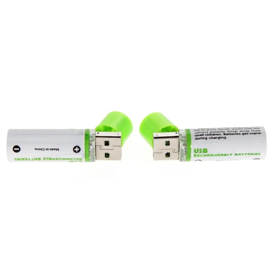 USB Rechargeable AA Battery Batteries, 1450 mAh