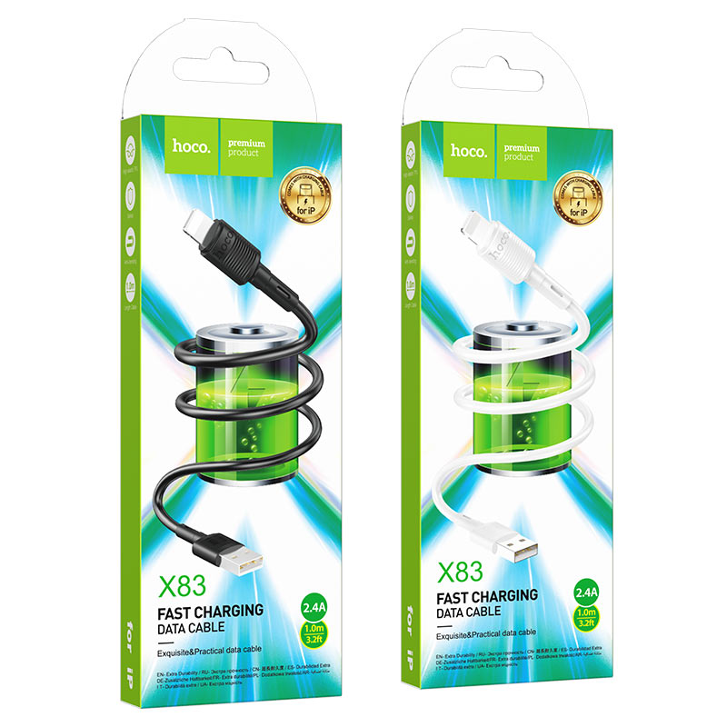 Cable USB to Lightning “X83 Victory” charging data sync
