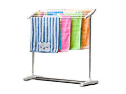 Mobile Towel Clothes Drying Rack Storage Shelf Portable Space Saving Mobile Towel Rack Tilt Towel Rack For Small Towel