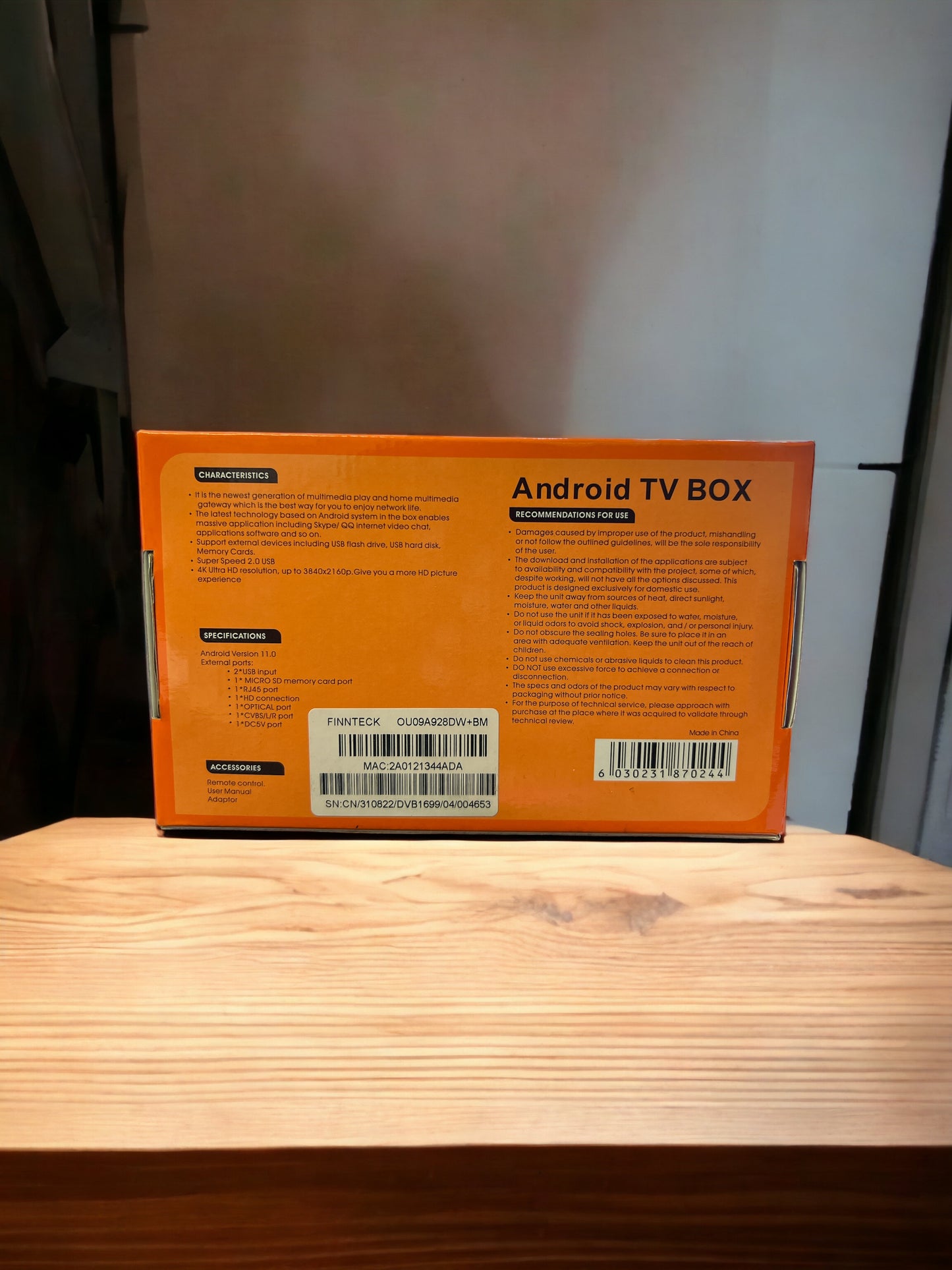 4K FINNTECK HIGH QUALITY ANDROID TV BOX