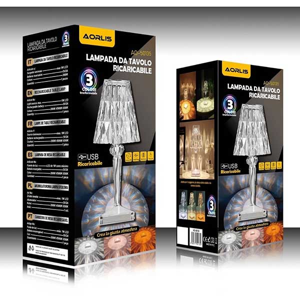 Aorlis Rechargeable Mushroom Table Lamp
