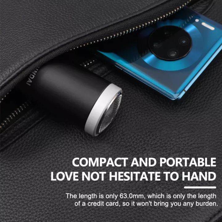 Rechargeable Electric Shaver for Face – USB Waterproof Rotary Beard Trimmer with Dual Blades | Low Noise, Travel-Friendly Grooming Razor for Men & Women