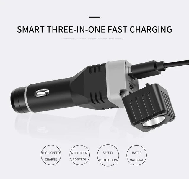 Rechargeable 3:1 Car Charger Work Light