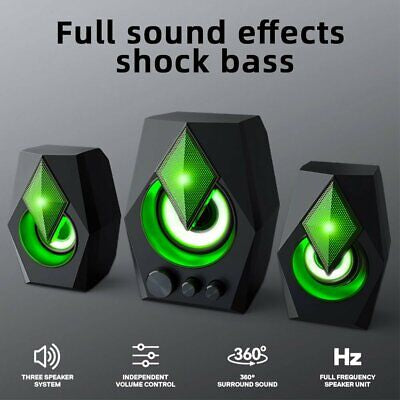 T-Wolf was born and died on USB Wired Bluetooth Computer Speakers Bass Subwoofer Speaker Home Theater System