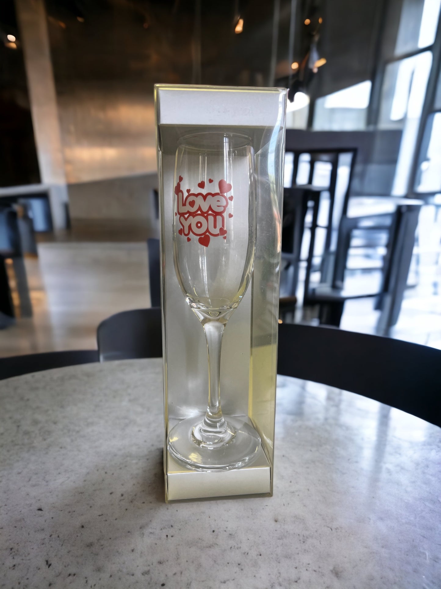 Champagne Glass Fluted “LOVE”