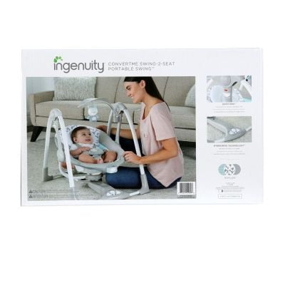 Ingenuity Poweradapt Convertme Swing-2-seat Portable Swing 0-9kg