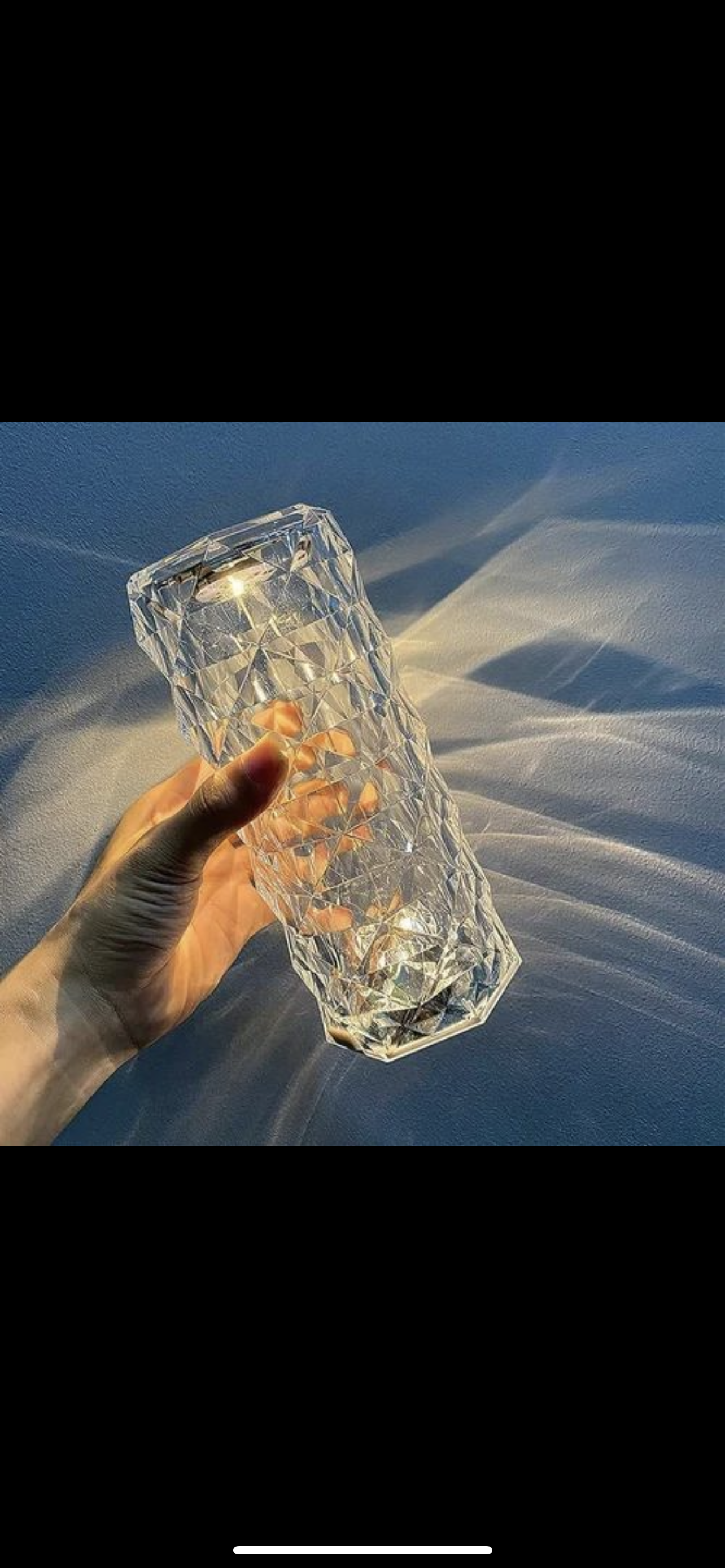Crystal Diamond Table Lamp USB