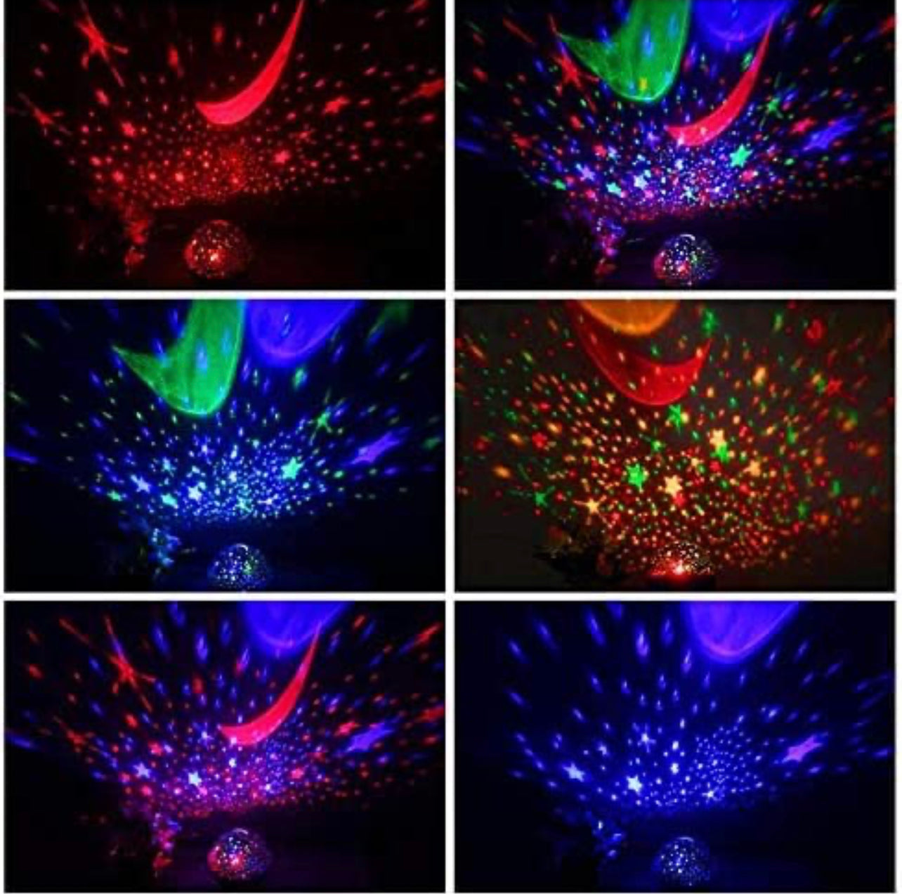 LED Star Master Rotating Night Light Projector Spin Starry Sky Star Master Children Kids Baby Sleep Romantic Led USB Lamp Projection Night Lighting Projector - Assorted item