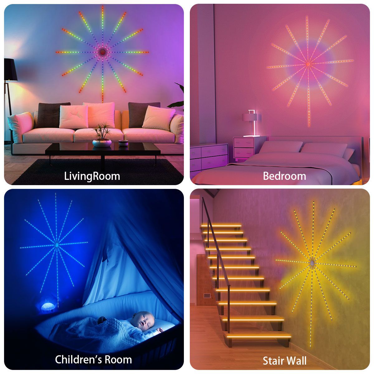 LED Firework Strip Light App Smart Control