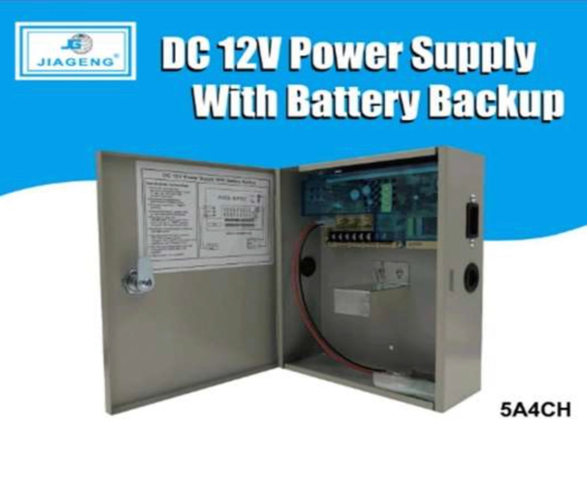 12V DC Power Supply with Backup Battery 5A 4 Channel – Megamall Online