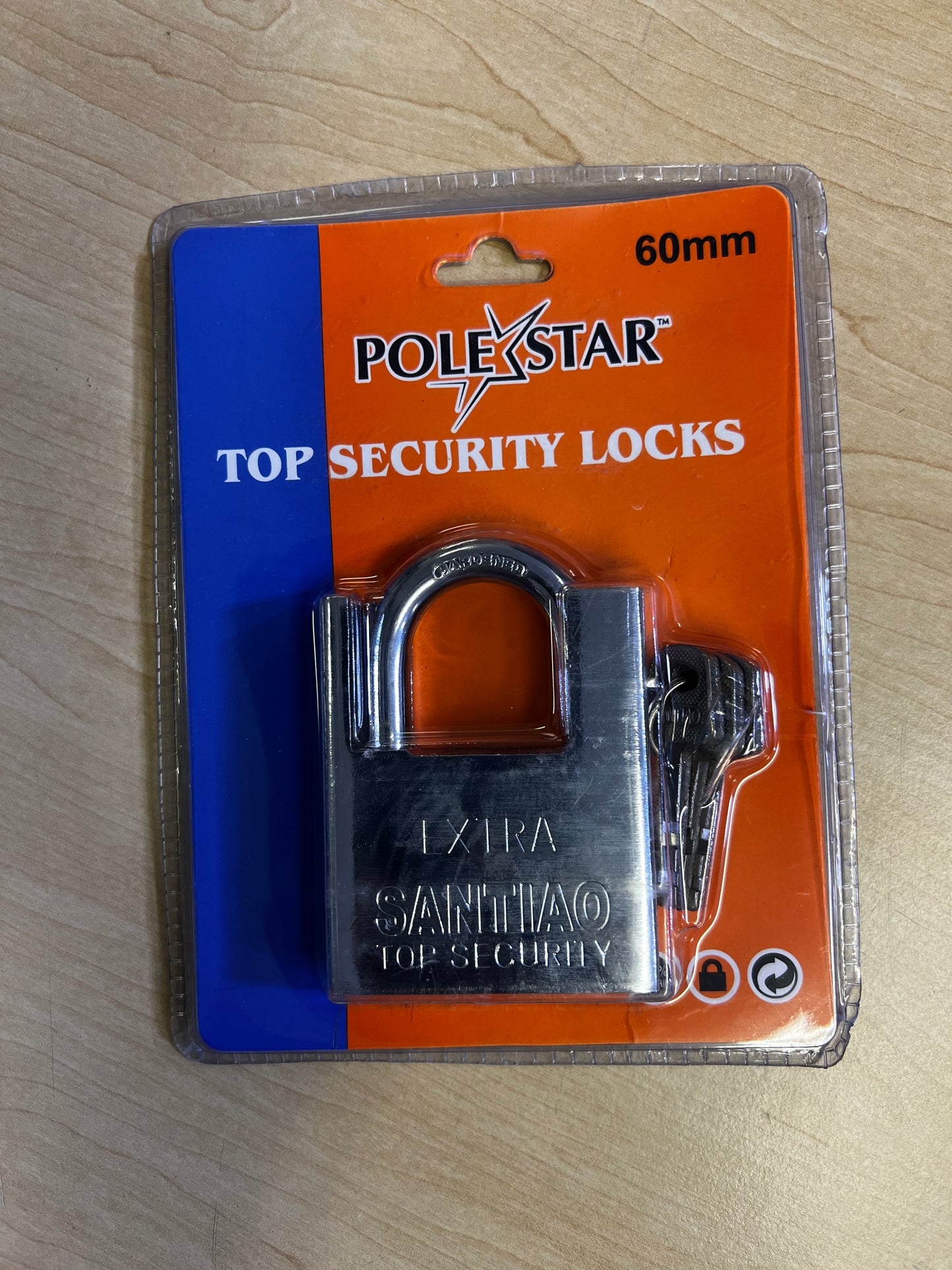 To Security Padlock Steel 60mm