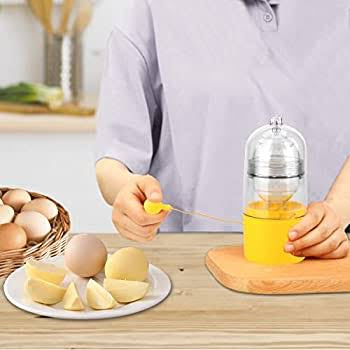 Golden Egg Maker Manual Puller, Portable Egg Spinner Scrambler in Shell for  Boiled Golden Eggs, Silicone Shaker Whisk Yolk Mixer with Drawstring, Egg