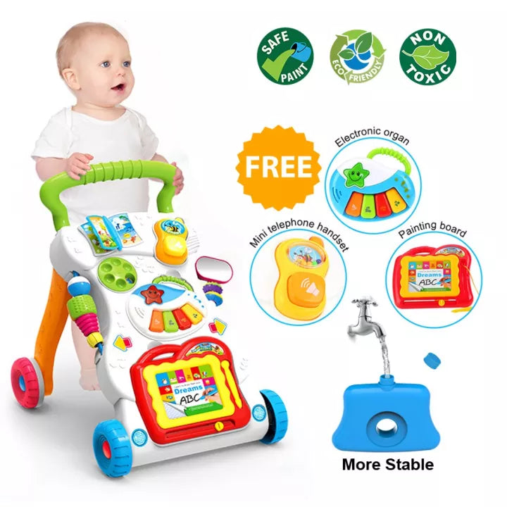 Baby Music Walker Baby Learn Walk Stand Trolley
