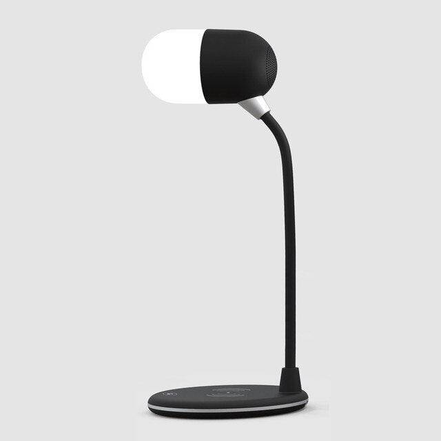 Desk Lamp with Qi Wireless Charger 5W Bluetooth Speaker 3:1