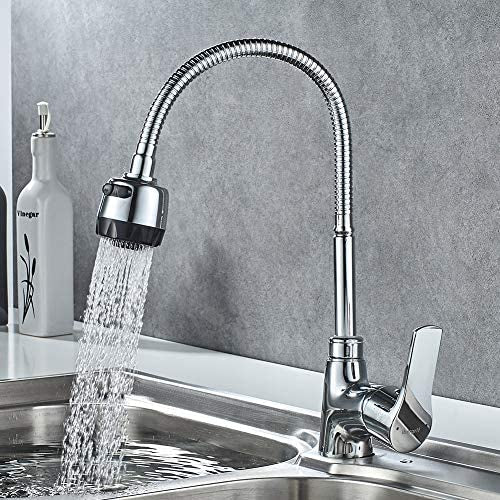 Kicthen Fexible Spout, 2 Funtion Sink Tap, Chrome