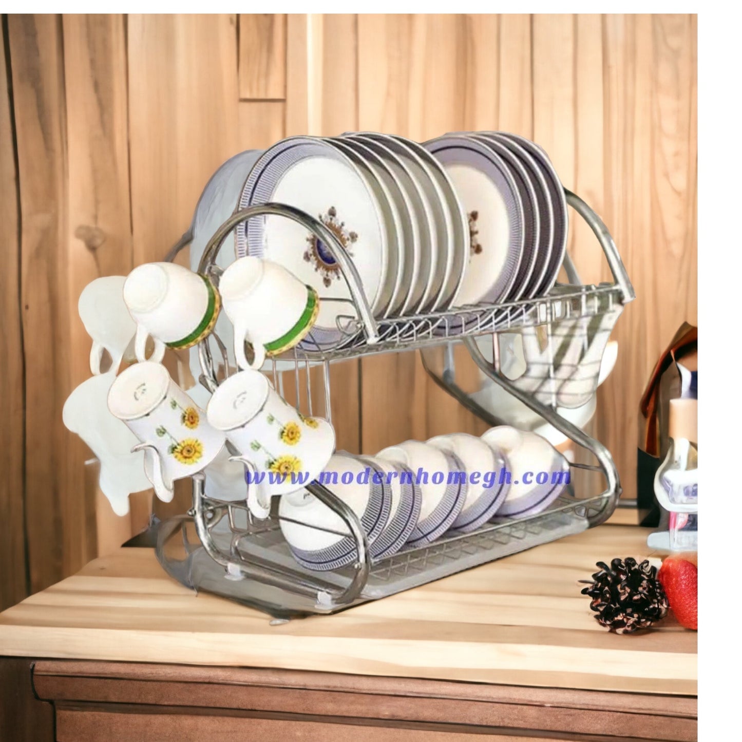 Dish Rack With Clear Tray