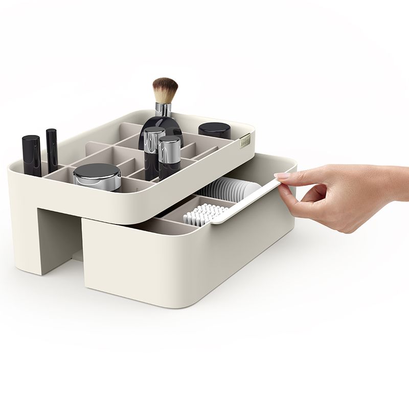 Cosmetic Organiser With are-Movable Mirror Large