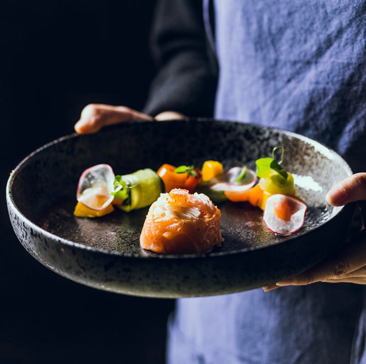 Rustic Stoneware Plates 4pc