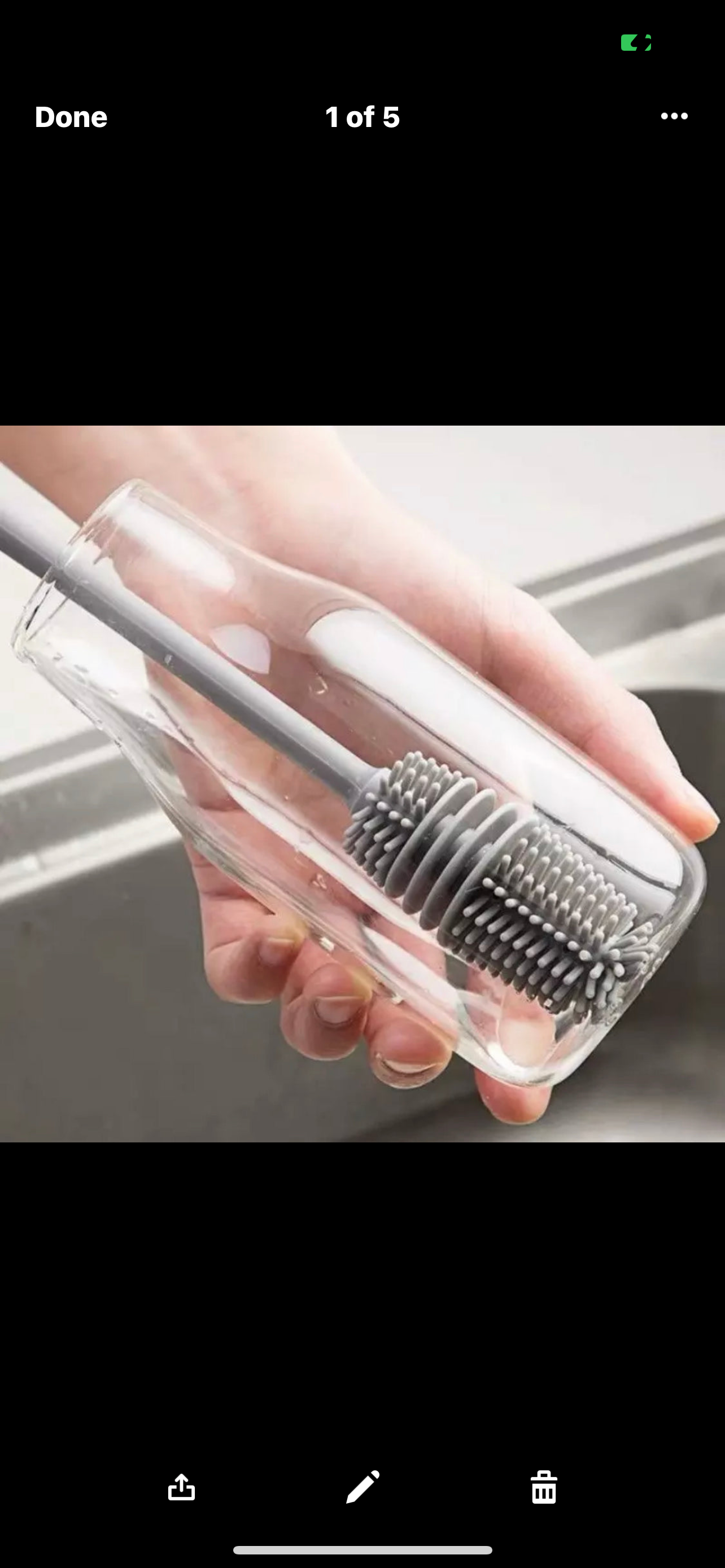 Silicone Cup Brush Milk Bottle Cleaning Brush Long Handle Water Bottles Cleaner