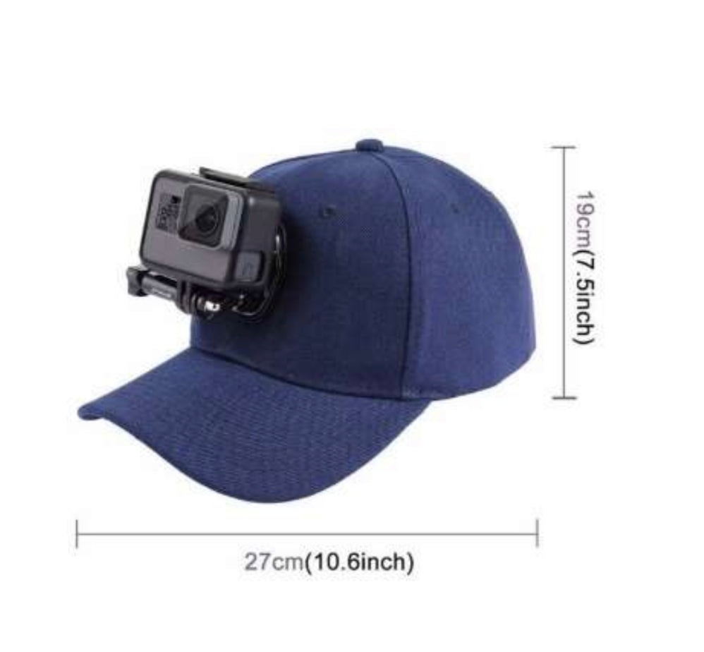 Baseball Hat Cap (Bracket Only)for GoPro Outdoor Sun Hat Topi Cap with Holder Mount New