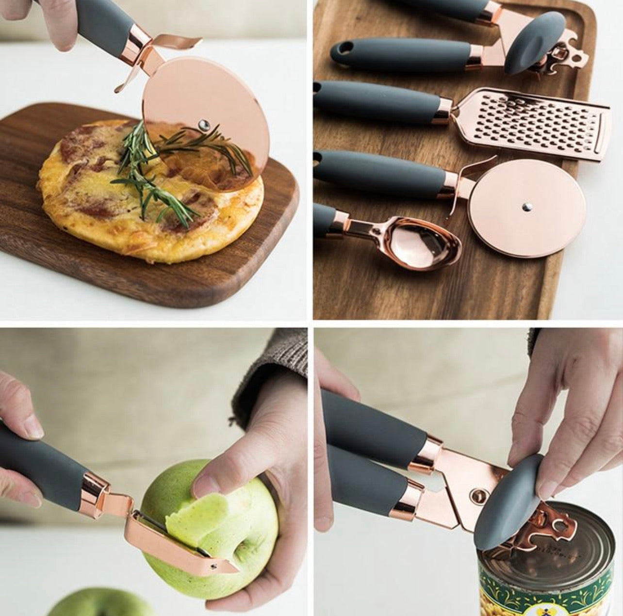 Kitchen Tool Set 7pc Rose Gold