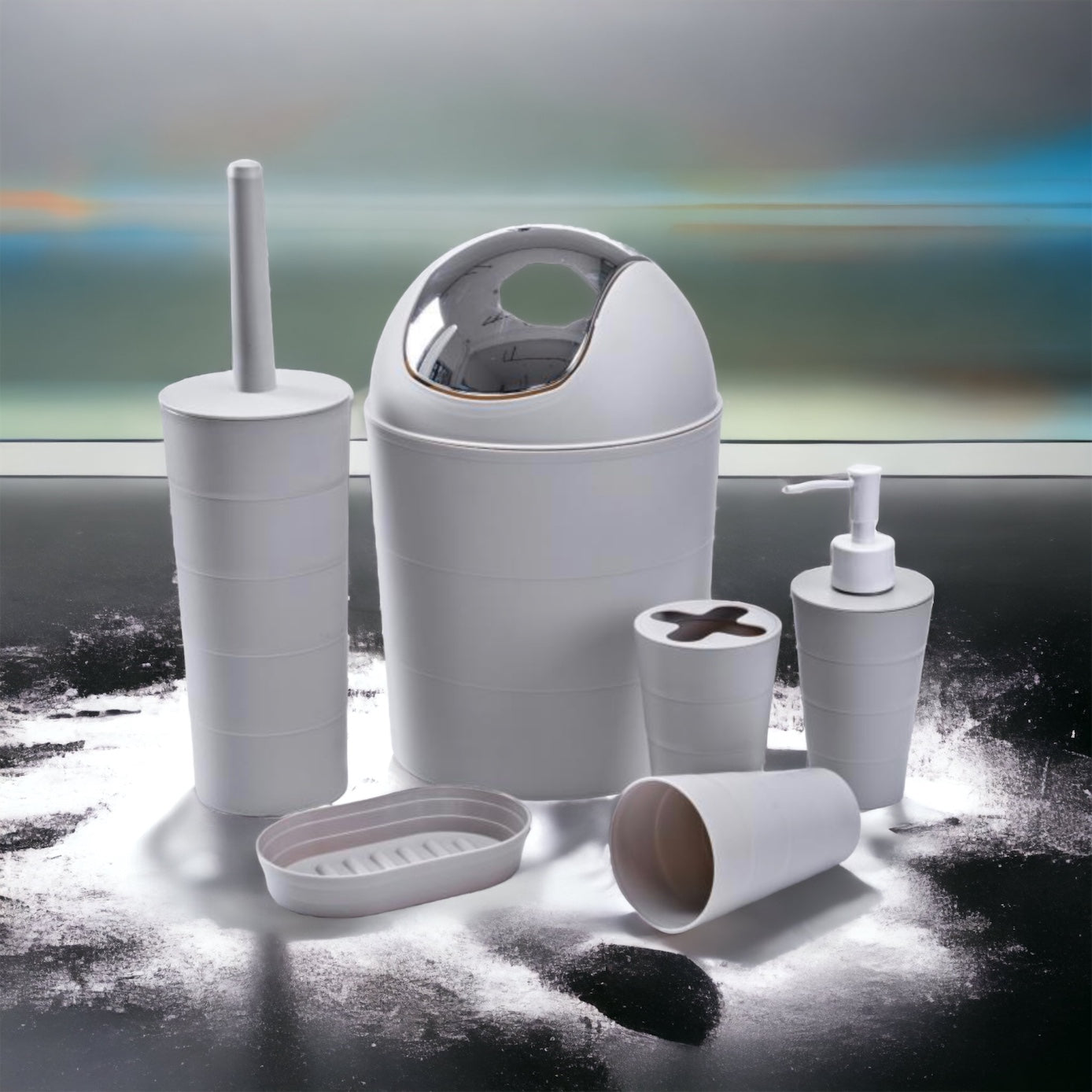Bathroom Accessory Set 6pc