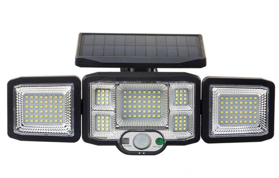 solar 100 led light with sensor