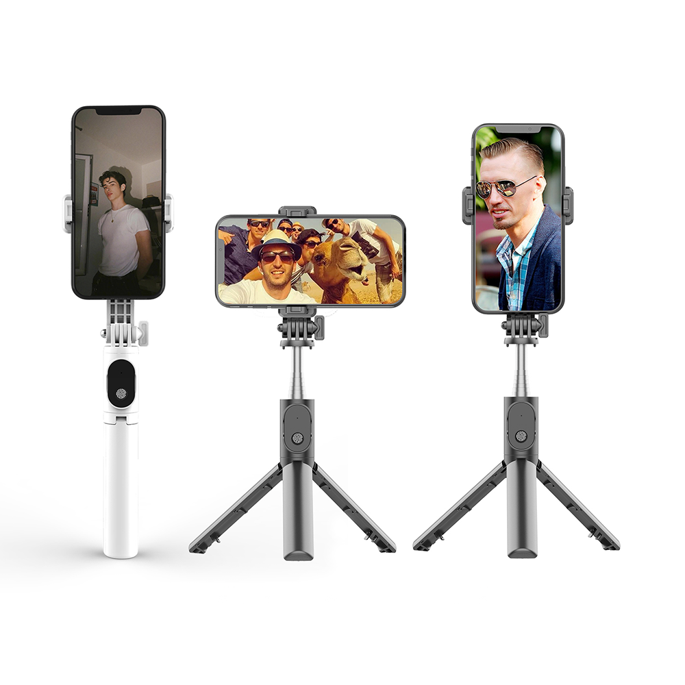 Selfie Stick With LED 3 Colour White Light
